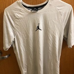 Jordan white dri-fit t shirt